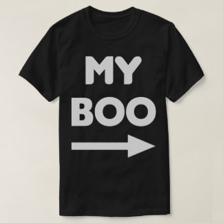 Minha Camiseta de Casais de Correspondência Boo