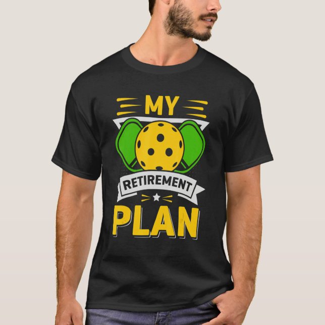Minha Camiseta Engraçada com Slogan de Pickleball  (Frente)