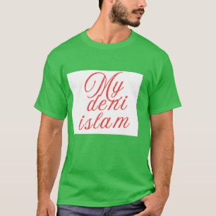 Minha camiseta preta com citação de amante islâmic