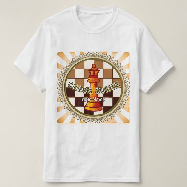 Minha Camiseta Rainha de Xadrez (Frente do Design)