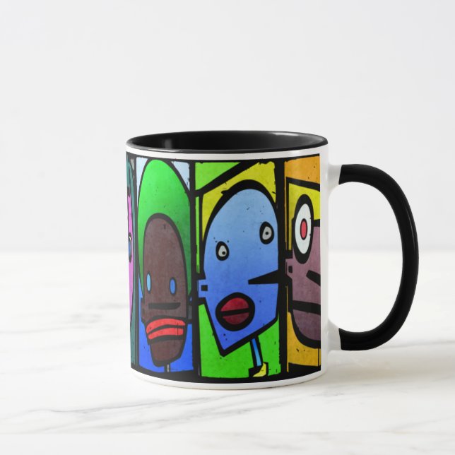 Minha caneca 0001 do muro de Berlim (Direita)