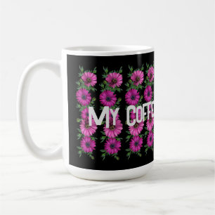 Minha Caneca de Café Clássica com Texto da Hora do
