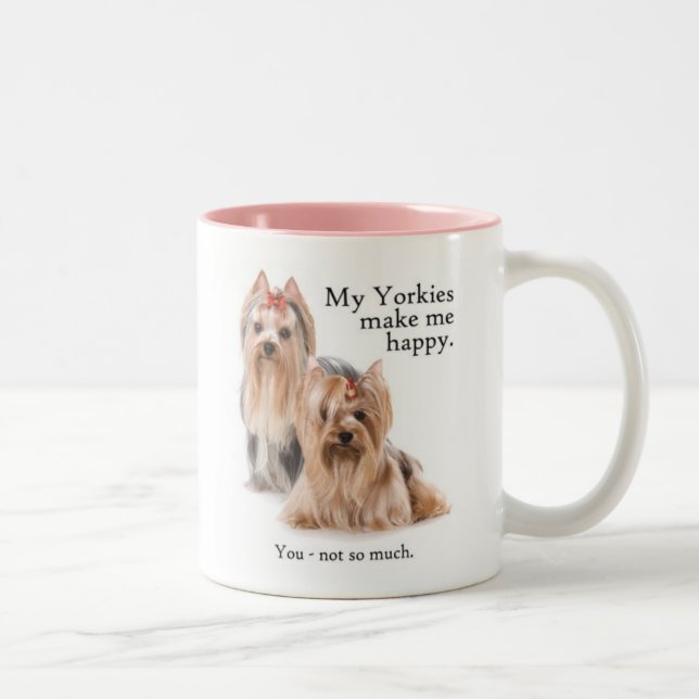 Minha caneca de Yorkies (Direita)