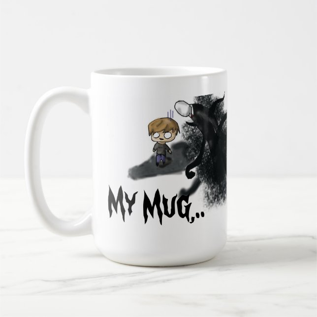 Minha caneca Pewdiepie Slenderman (Esquerda)