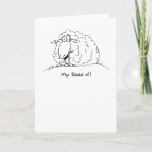 Minha Caricatura Má Belo Cartão de Aniversário Atr