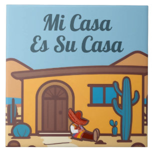 Minha Casa É Sua Casa Sinal de Casa de Adobe do Su