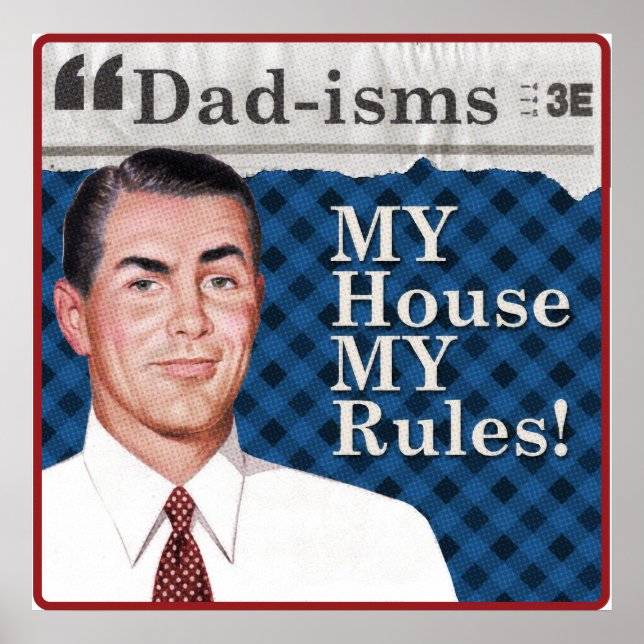 Minha casa MY regras poster (Frente)