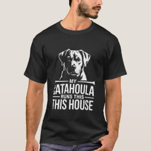 Minha Catahoula Manda Nesta Casa Camisa de Manga L