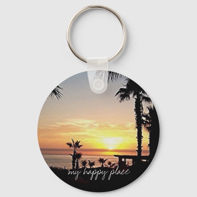 Minha chaveiro de lugar feliz (Frente)