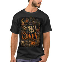 Minha Círculo Social É uma Camiseta de Halloween d