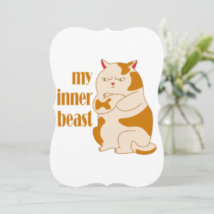 Minha citação motivadora de gato preguiçoso e gord