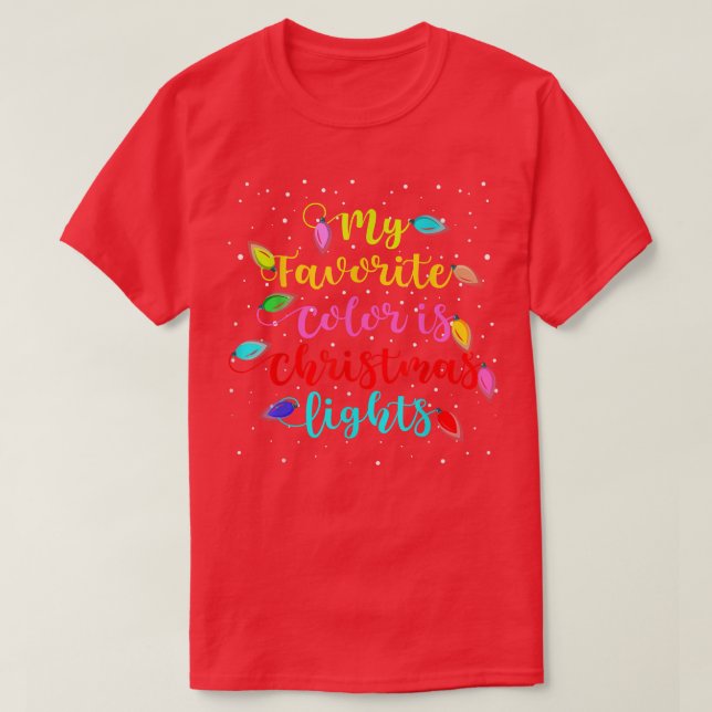 Minha Cor Favorita É A Camisa De Natal (Frente do Design)