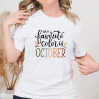 Minha Cor Favorita é Outubro Fall deixa camiseta