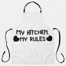 Minha Cozinha Minhas Regras Avental de Cozinha Div