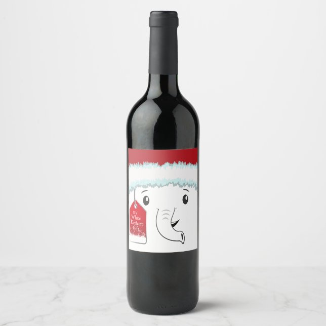 Minha Etiqueta de Vinho de Presente de Elefante Br (Frente)