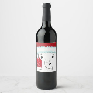Minha Etiqueta de Vinho Presente de Elefante Branc
