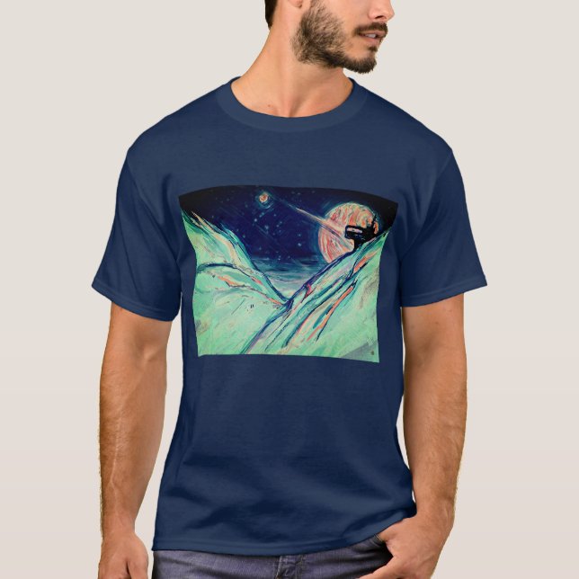 Minha futura casa em camiseta espacial (Frente)