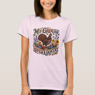 Minha galinha-preta-escocesa ama camiseta do campo