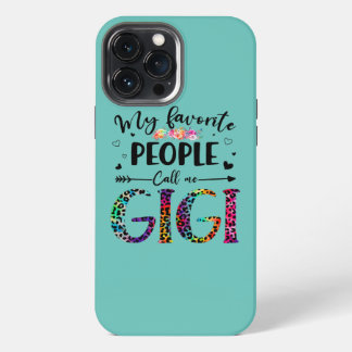 Minha Gente Favorita Me Chama de Gigi Floral Leopa