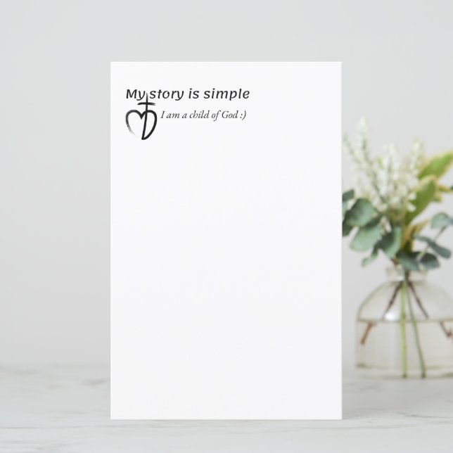 Minha história é simples (Em pé/Frente)