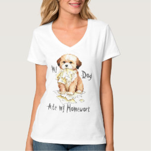 Minha Lhasa Apso Comeu Minha Camisa De Trabalho