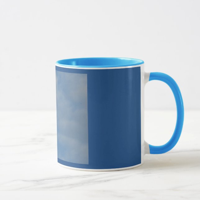 Minha Lua do Dia - Caneca Azul (Direita)