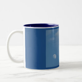 Minha Lua do Dia - Caneca Azul De Dois Toneladas