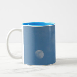 Minha Lua do Dia - Caneca Azul De Dois Toneladas