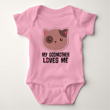 Minha Madrinha Me Ama Uma Camiseta Gatinha Gatinha