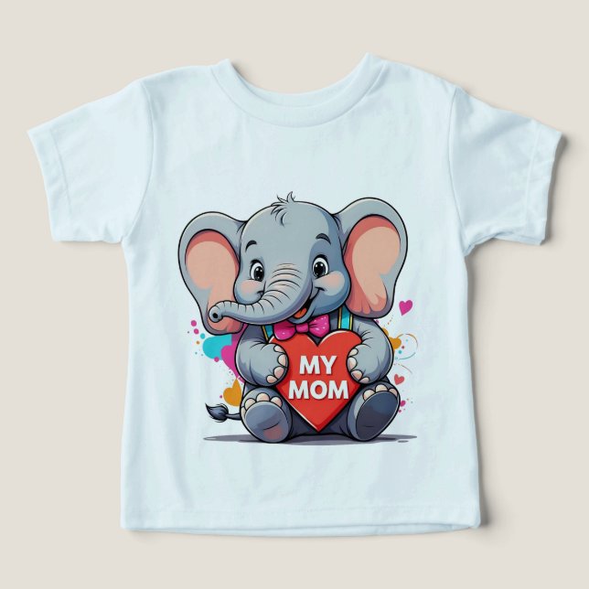minha mãe - dia de as mães - elefante (Design frontal)
