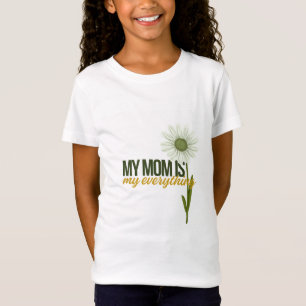 minha mãe é tudo para mim camiseta fofa amor de mã