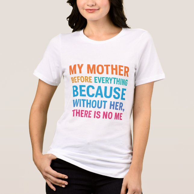 Minha Mãe é Tudo Para Mim - Citação Familiar de Co (Frente)