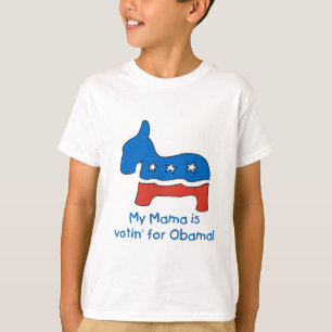 Minha mãe está votando pelas Camisetas de Obama