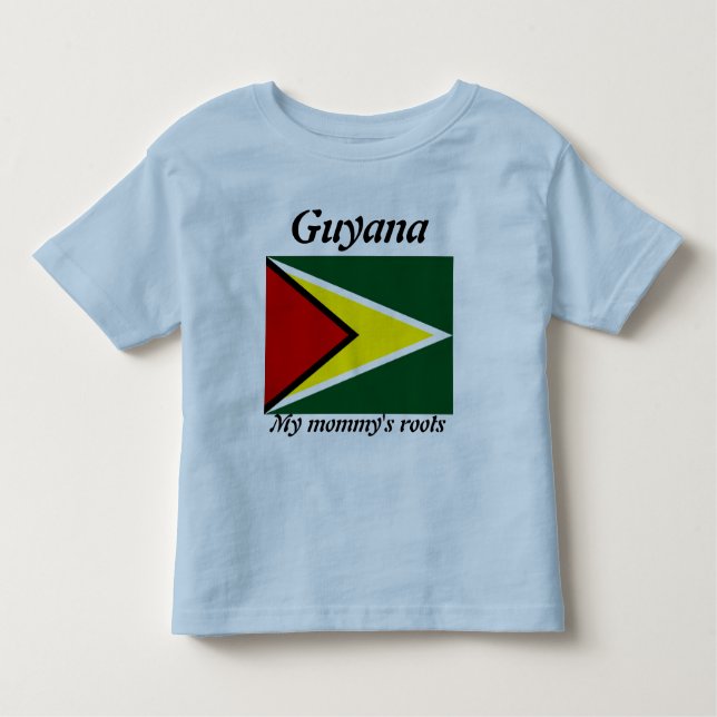 Minha mamãe raízes guyana, camisas para crianças (Frente)