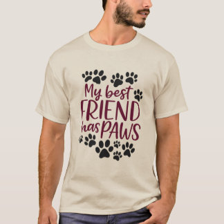 Minha Melhor Amizade Tem Patas Camiseta Masculina