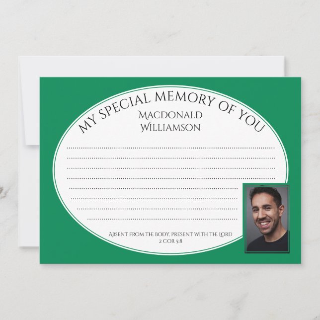 MINHA MEMÓRIA ESPECIAL DE VOCÊ | Foto | Cartão de  (Frente)