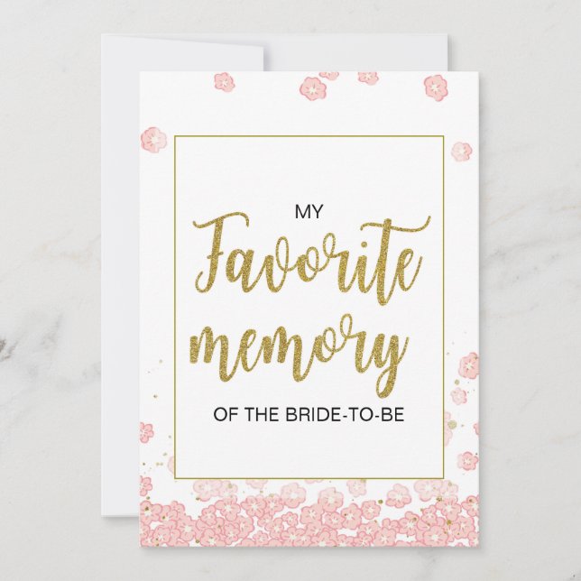 Minha Memória Favorita da Noiva Sinal | Dourado Ro (Frente)