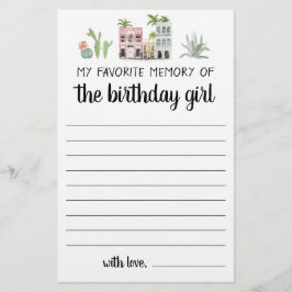 Minha Memória Favorita Da Rapariga De Aniversário