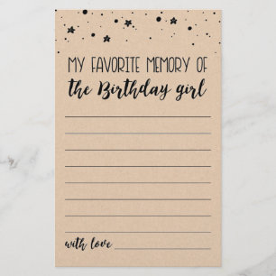 Minha memória favorita do jogo da garota de aniver