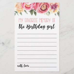 Minha memória favorita do jogo de aniversariante