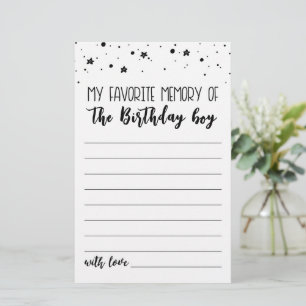 Minha memória favorita do jogo do Birthday boy Par