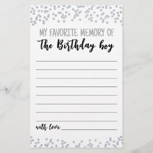 Minha memória favorita do jogo do Birthday boy Par