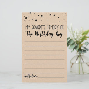 Minha memória favorita do jogo do Birthday boy Par