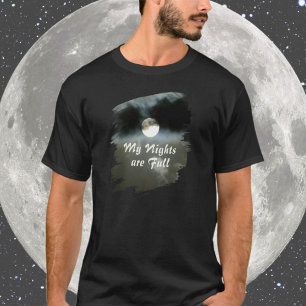 Minha Noites são Camiseta Lua Cheia