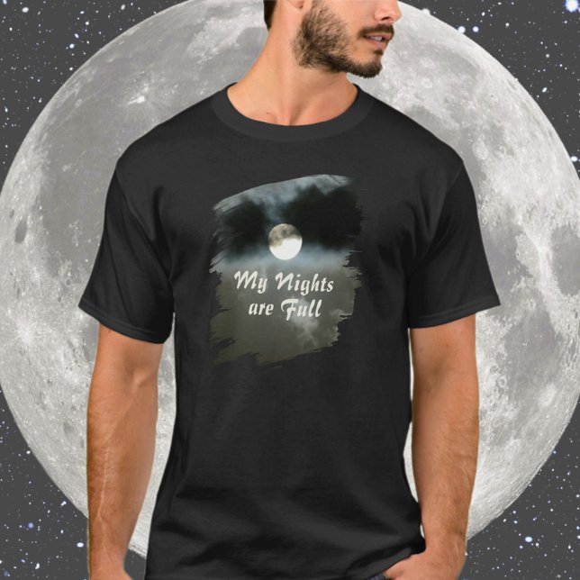 Minha Noites são Camiseta Lua Cheia (Criador carregado)