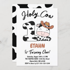 Minha nossa, sou um primeiro aniversario Convite d