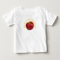 Minha Primeira Camisa de Bebê de Maçã Rosh Hashana