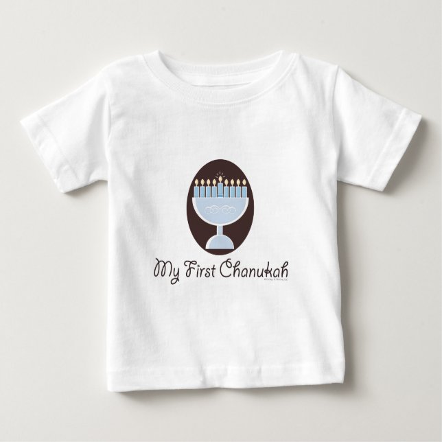 Minha primeira camisa infantil de Chanukah (Frente)