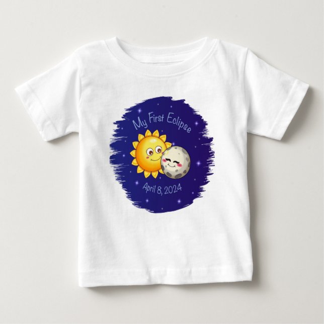 Minha primeira camiseta de bebê Eclipse (Frente)