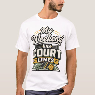 Minha Sexta-feira Tem Linhas de Quadra Camiseta
